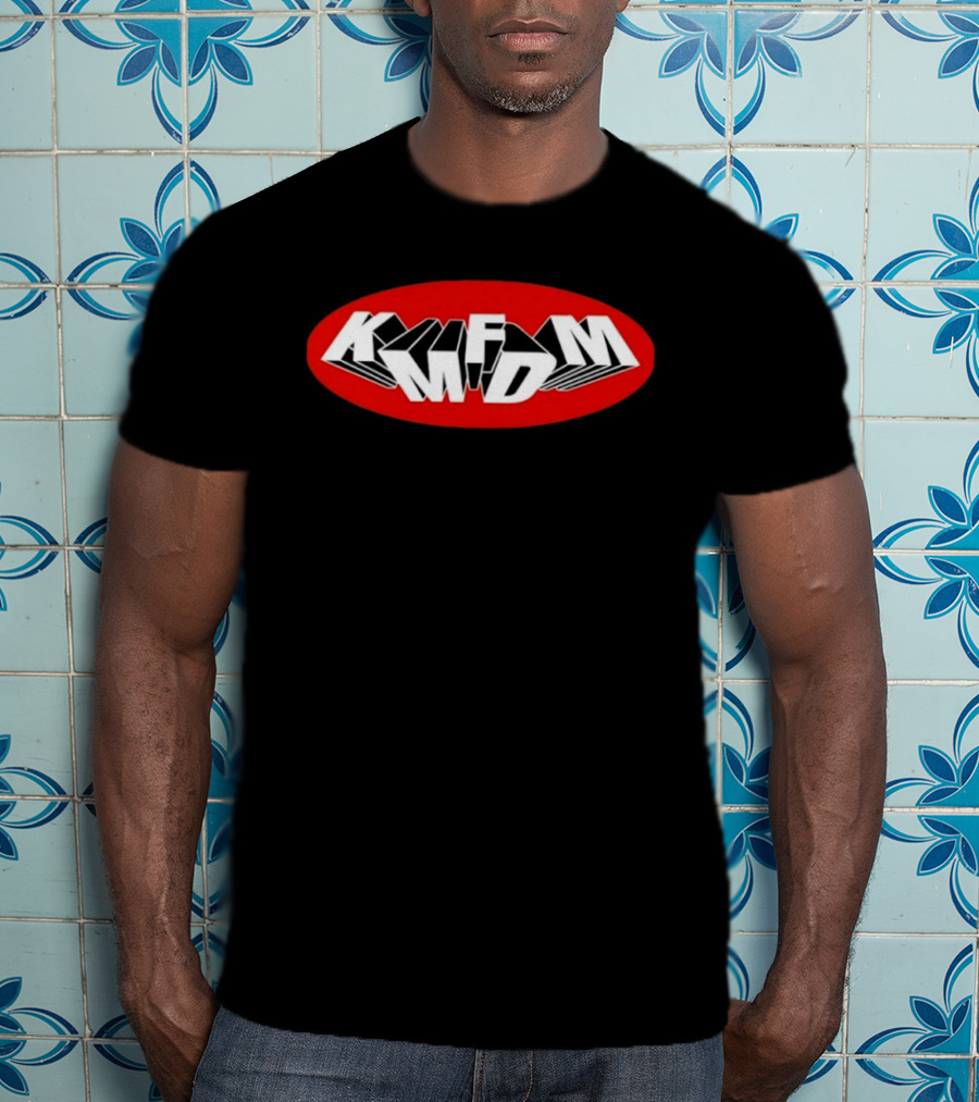 KMFDM Industrial Rock Electronic Music Oval Red T-Shirt