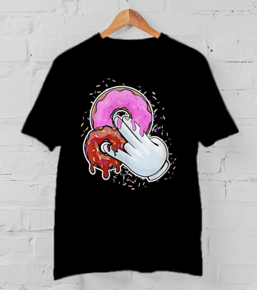 Two In The Pink One In The Stink Donut Gesture Sprinkles T-Shirt