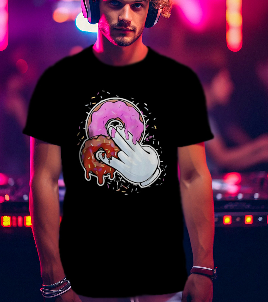 Two In The Pink One In The Stink Donut Gesture Sprinkles T-Shirt