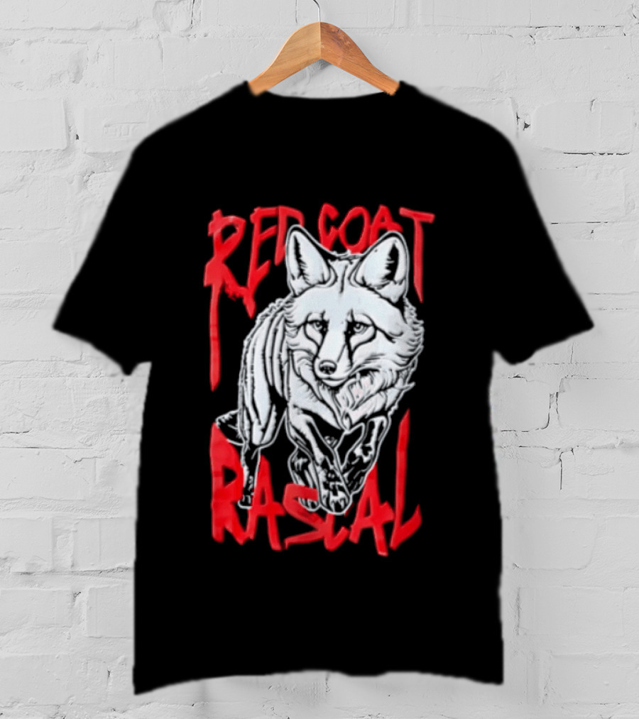 Red Coat Rascal Distressed Running Fox T-Shirt