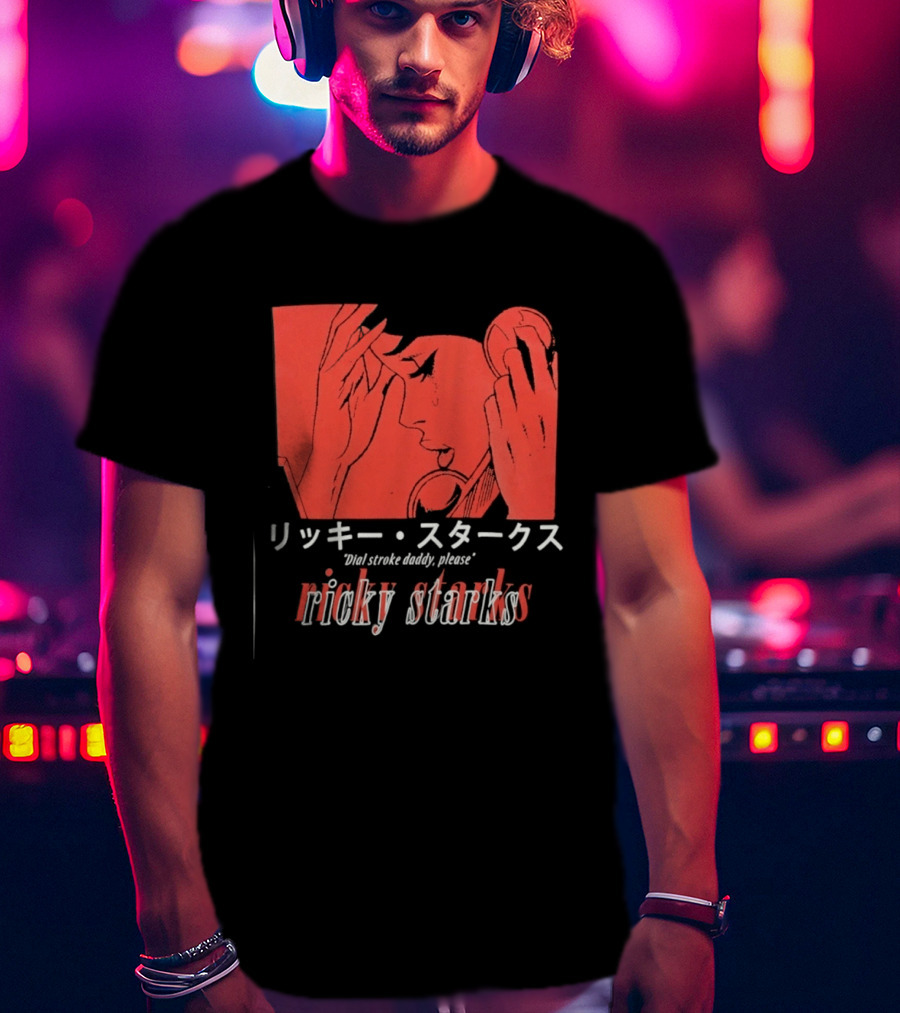 Ricky Starks Please Dial Stroke Daddy Japanese Style AEW T-Shirt