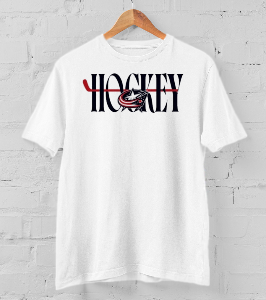 Columbus Blue Jackets Hockey Stick T-Shirt