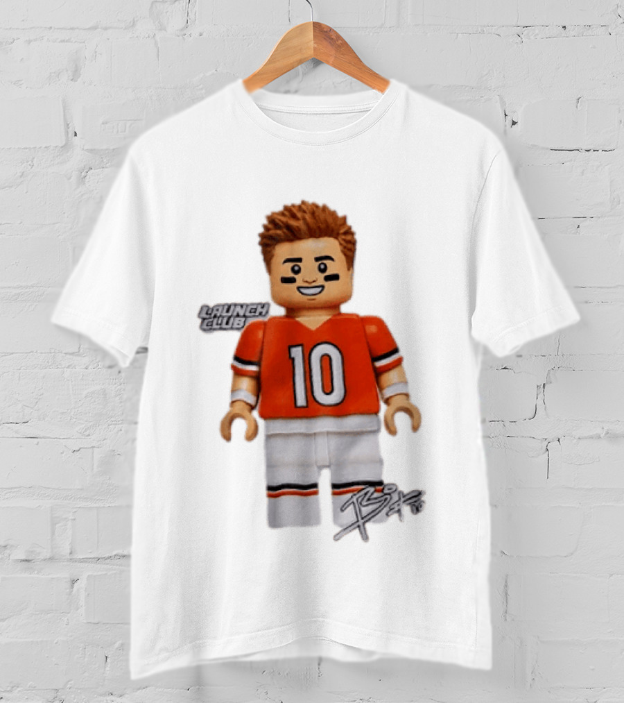 Denver Broncos Quarterback Bo Nix Launch Club 10 T-Shirt