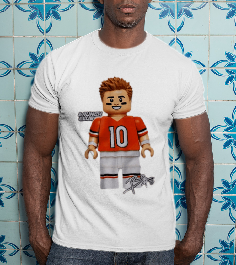 Denver Broncos Quarterback Bo Nix Launch Club 10 T-Shirt