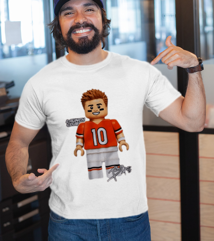 Denver Broncos Quarterback Bo Nix Launch Club 10 T-Shirt