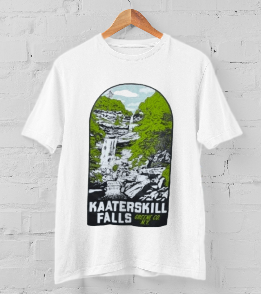 Kaaterskill Falls Greene Co NY Scenic Nature Waterfall Landscape T-Shirt