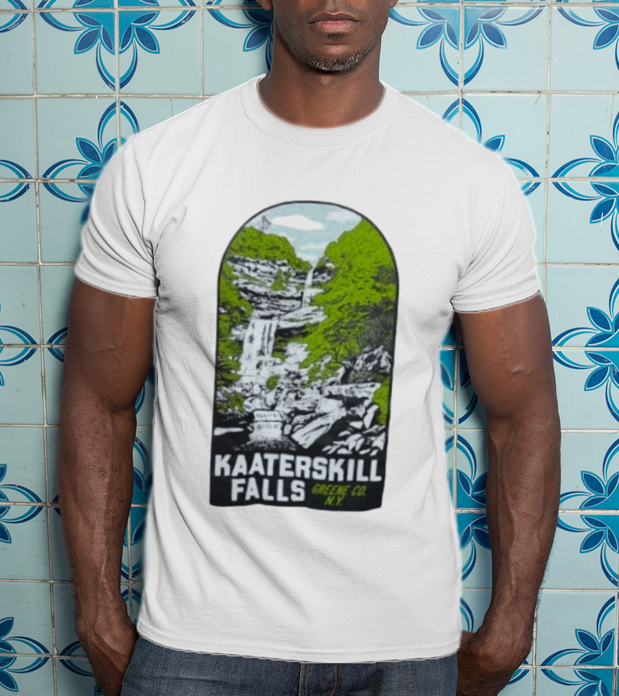 Kaaterskill Falls Greene Co NY Scenic Nature Waterfall Landscape T-Shirt