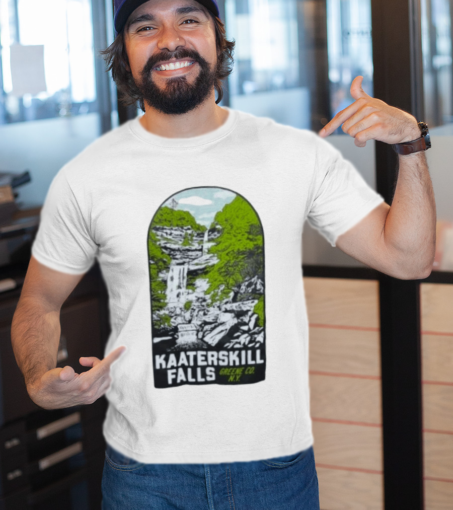 Kaaterskill Falls Greene Co NY Scenic Nature Waterfall Landscape T-Shirt