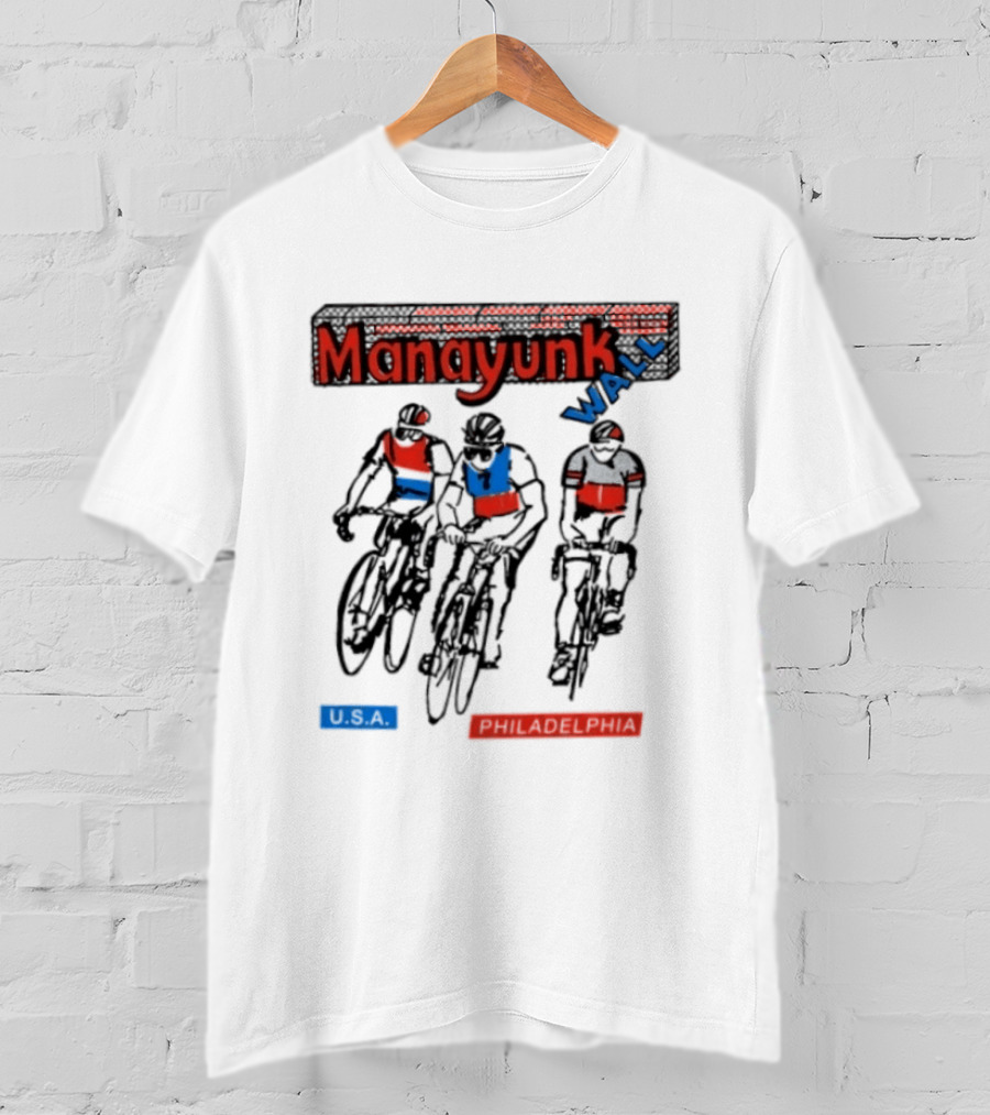 Manayunk Wall Classic USA Philadelphia Cycling Event T-Shirt