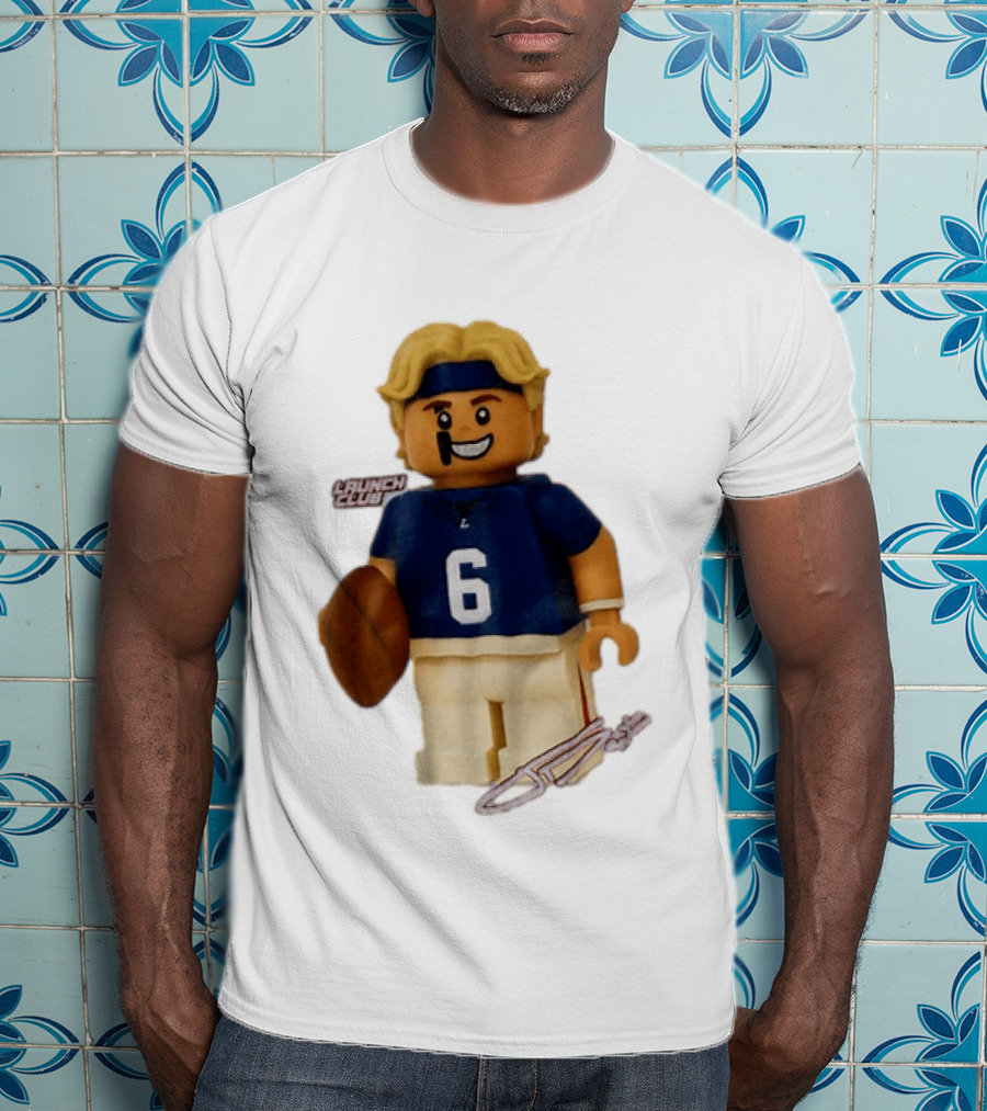 New York Giants Quarterback Jaxson Dart Lego Launch Club 6 Football Cartoon T-Shirt