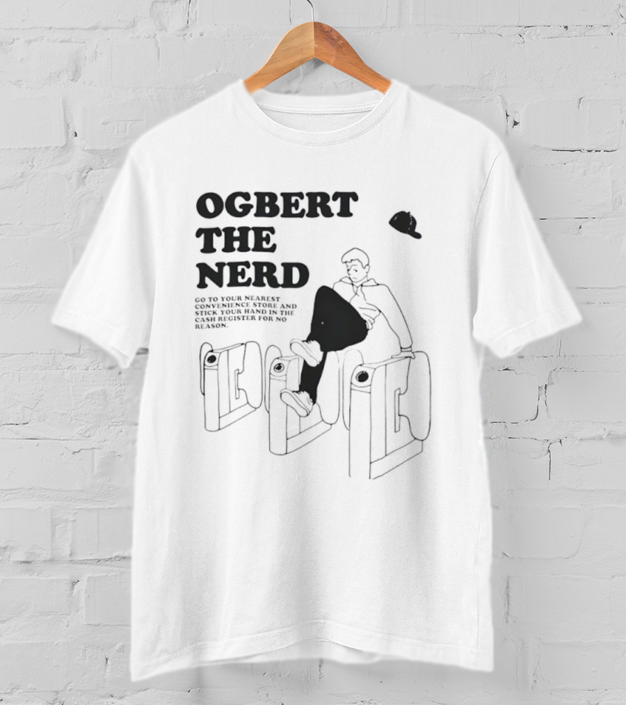 Ogbert The Nerd Convenience Store Cash Register Mischief T-Shirt