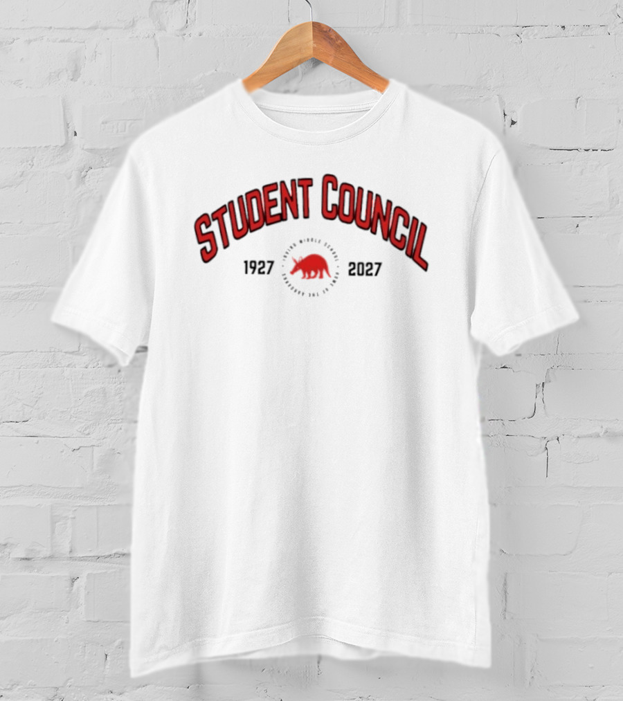 Irving Aardvark Student Council Centennial 1927 2027 T-Shirt