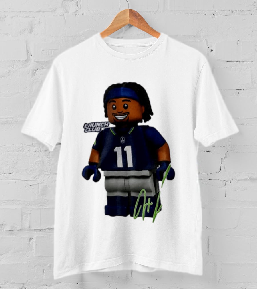 Seattle Seahawks Jaxon Smith Njigba Number 11 Launch Club Edition T-Shirt