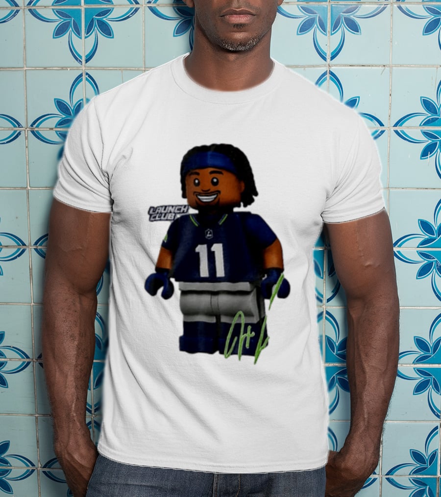 Seattle Seahawks Jaxon Smith Njigba Number 11 Launch Club Edition T-Shirt