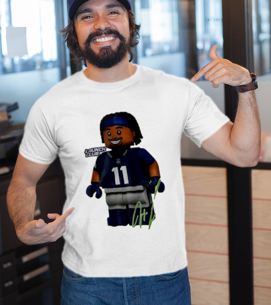 Seattle Seahawks Jaxon Smith Njigba Number 11 Launch Club Edition T-Shirt