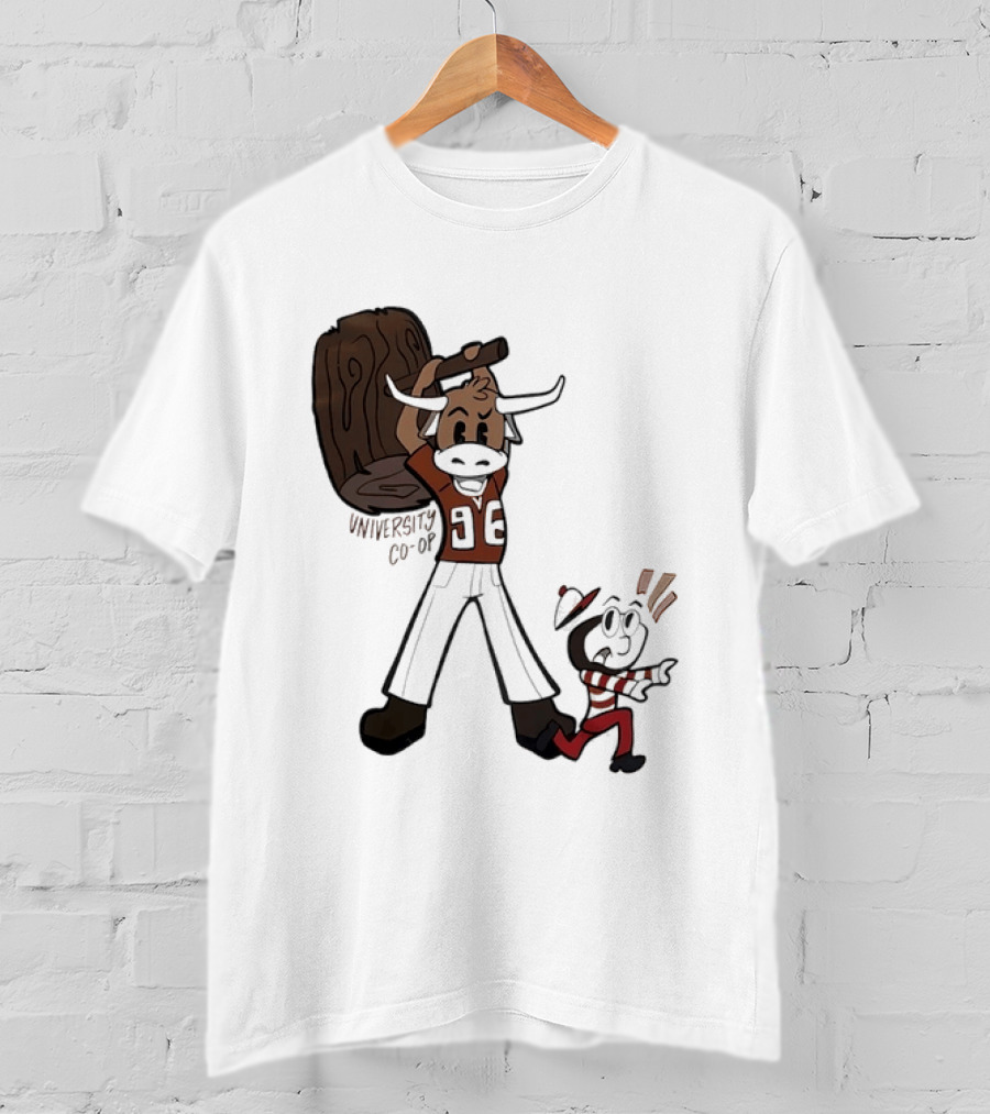University Co Op Texas Longhorns Vs Ohio State Buckeyes 96 Mascot Showdown T-Shirt