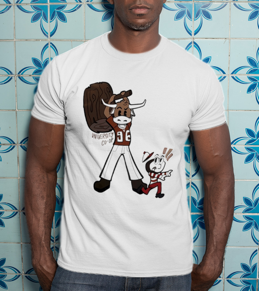 University Co Op Texas Longhorns Vs Ohio State Buckeyes 96 Mascot Showdown T-Shirt