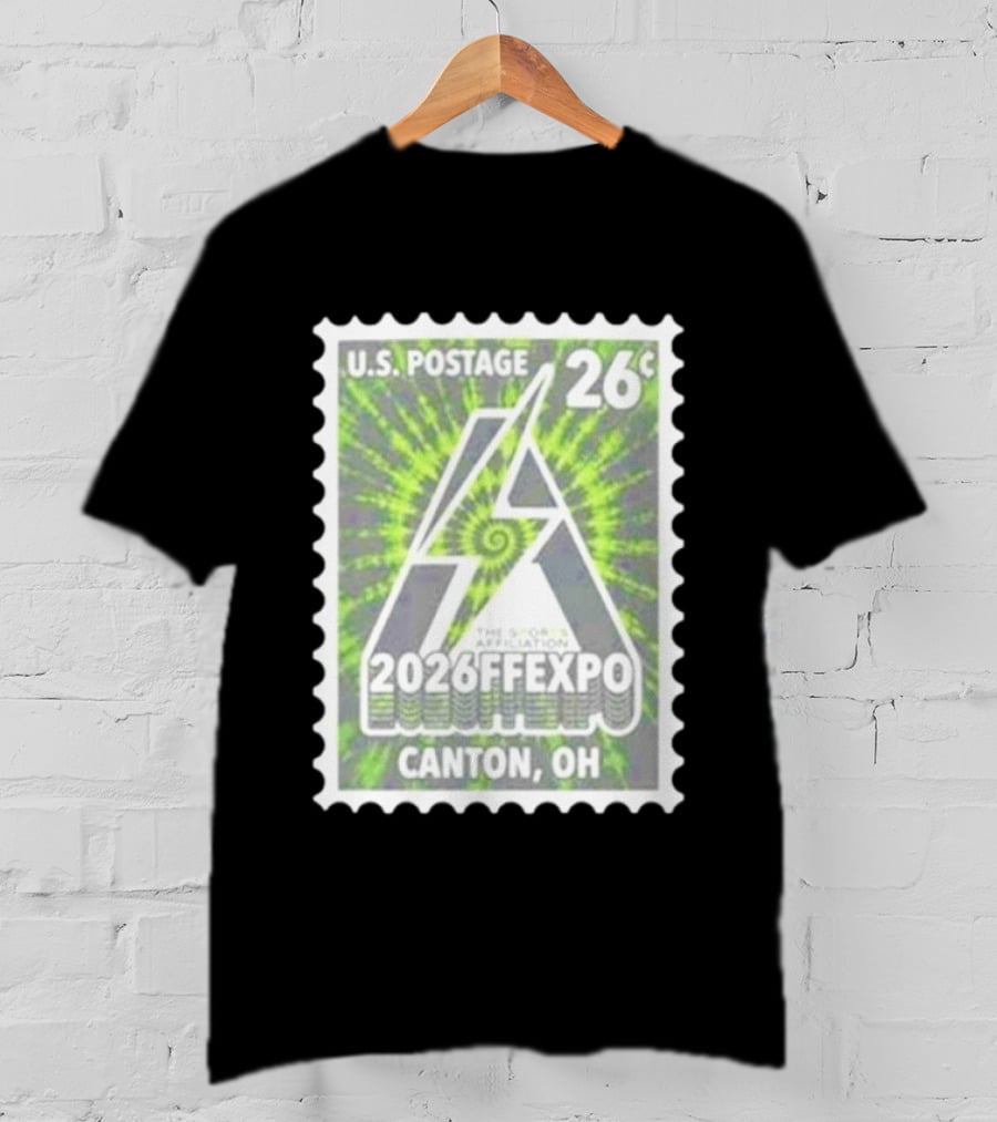 U.S. Postage 26c The Sports Affiliation 2026 FF Expo Canton OH Stamp T-Shirt