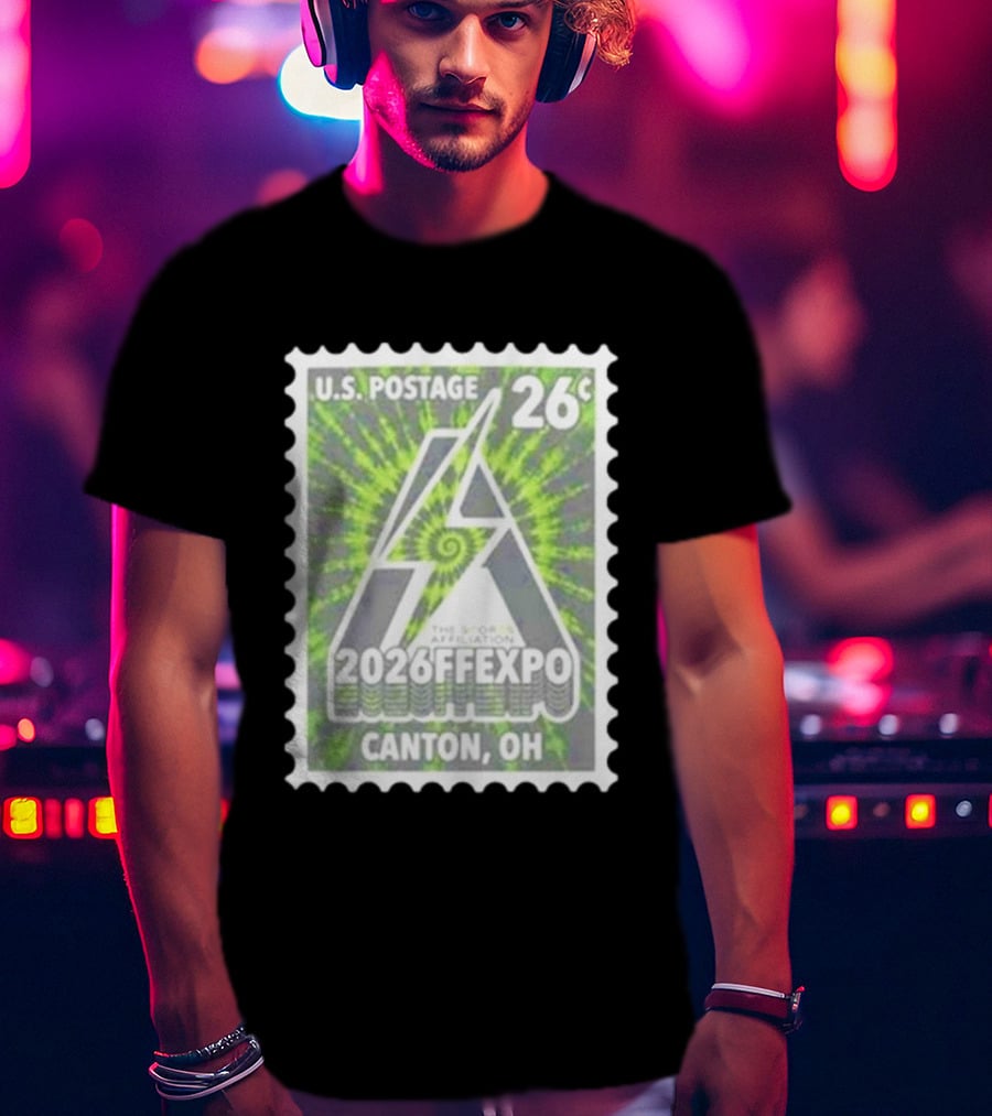 U.S. Postage 26c The Sports Affiliation 2026 FF Expo Canton OH Stamp T-Shirt