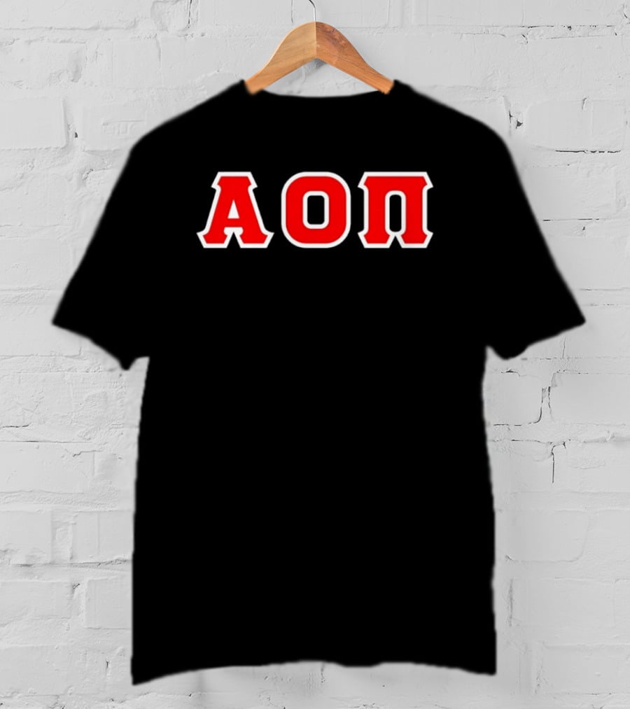 Alpha Omicron Pi AOΠ Greek Sorority Letters T-Shirt