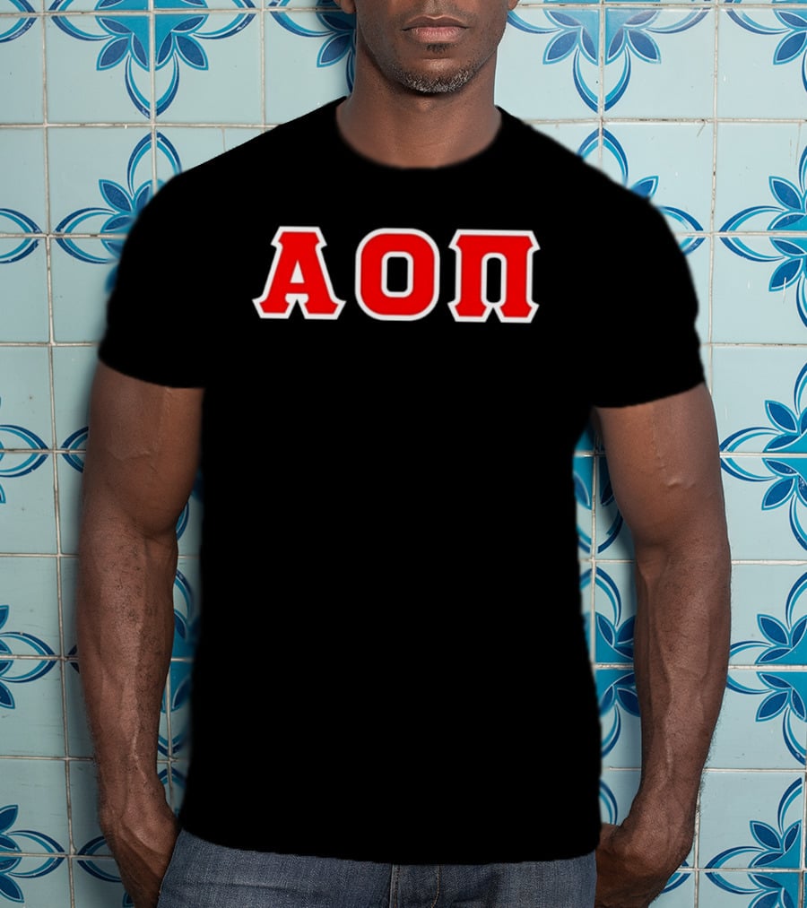 Alpha Omicron Pi AOΠ Greek Sorority Letters T-Shirt