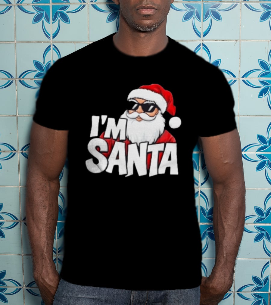 I'm Santa Sunglasses Cool Christmas Holiday T-Shirt