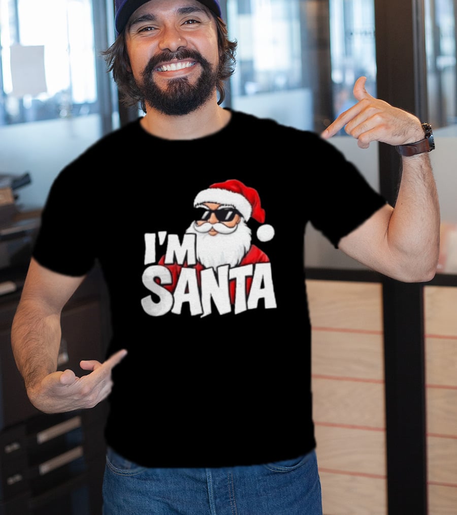 I'm Santa Sunglasses Cool Christmas Holiday T-Shirt