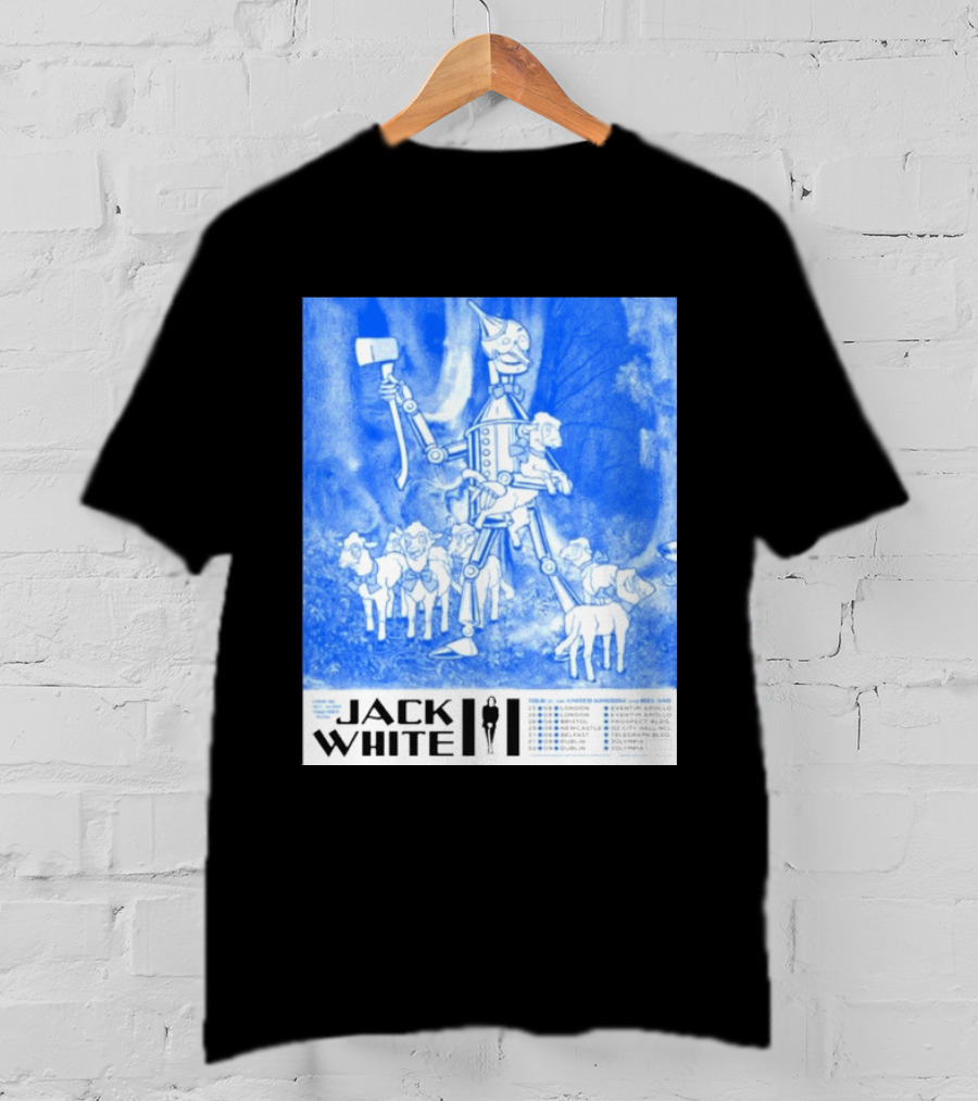 Jack White United Kingdom And Ireland 2026 Tour Tin Man With Sheep T-Shirt