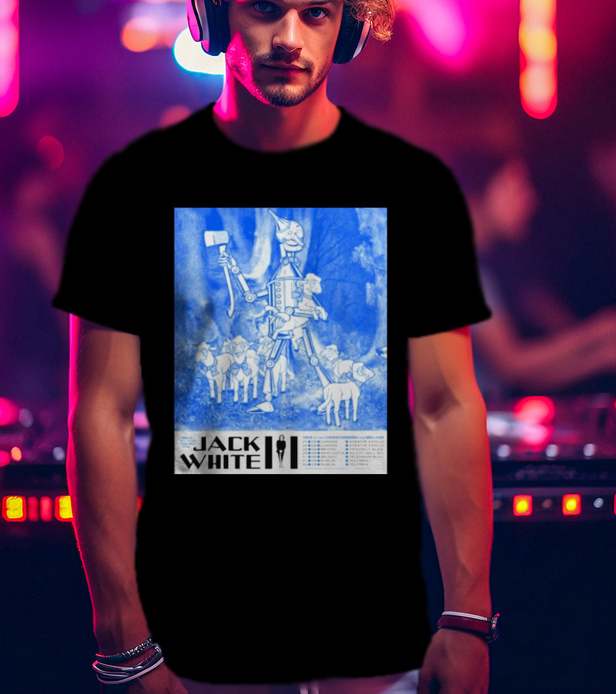 Jack White United Kingdom And Ireland 2026 Tour Tin Man With Sheep T-Shirt
