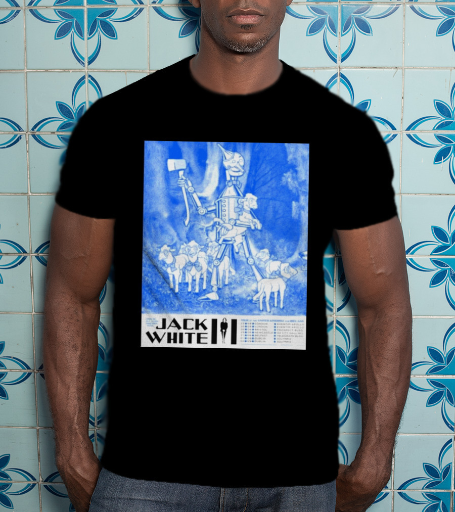 Jack White United Kingdom And Ireland 2026 Tour Tin Man With Sheep T-Shirt
