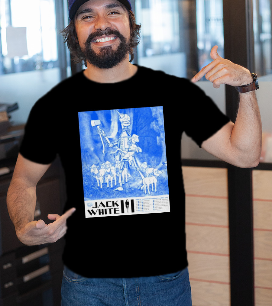 Jack White United Kingdom And Ireland 2026 Tour Tin Man With Sheep T-Shirt