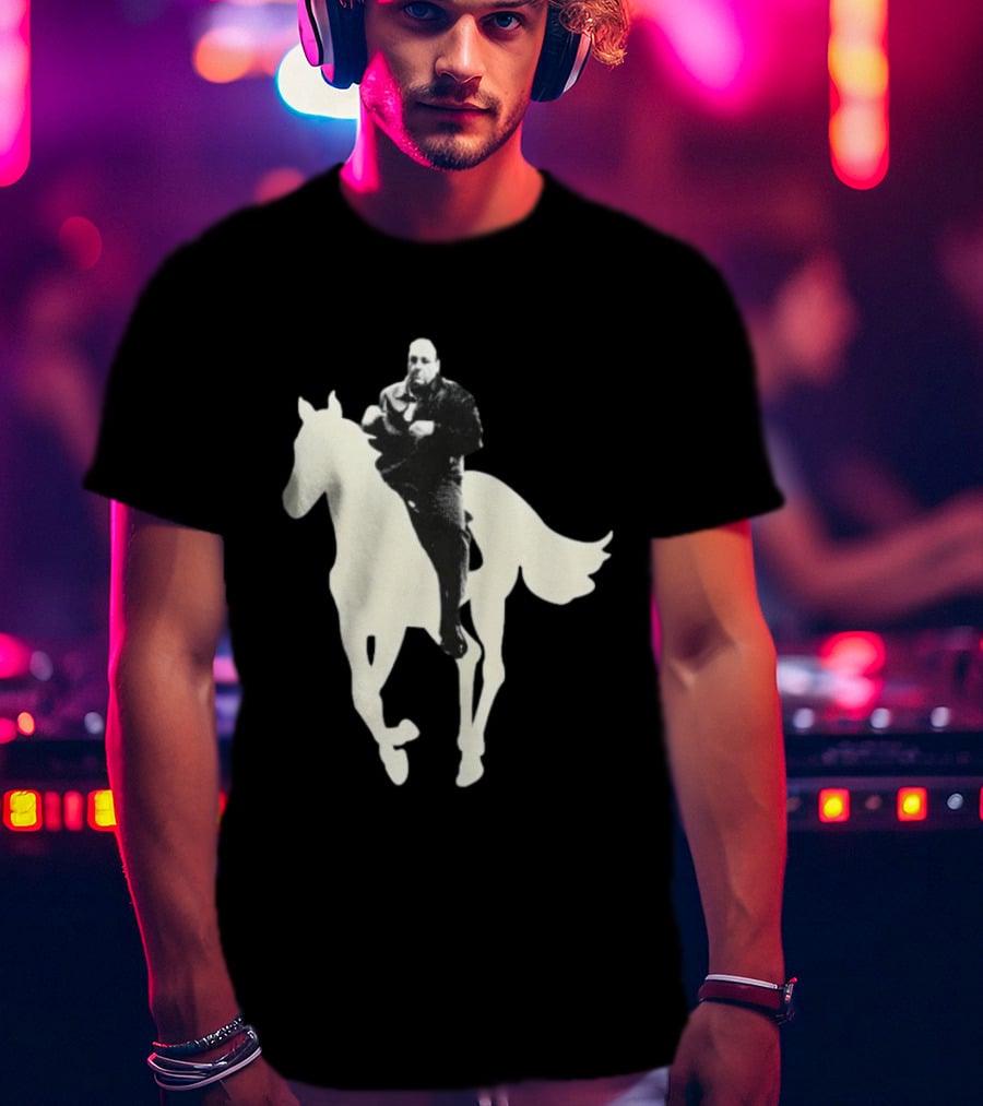 James Gandolfini The Sopranos Horse Riding T-Shirt