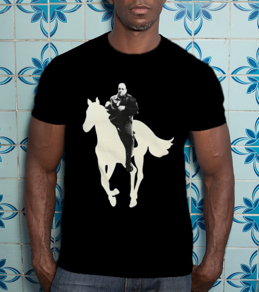 James Gandolfini The Sopranos Horse Riding T-Shirt