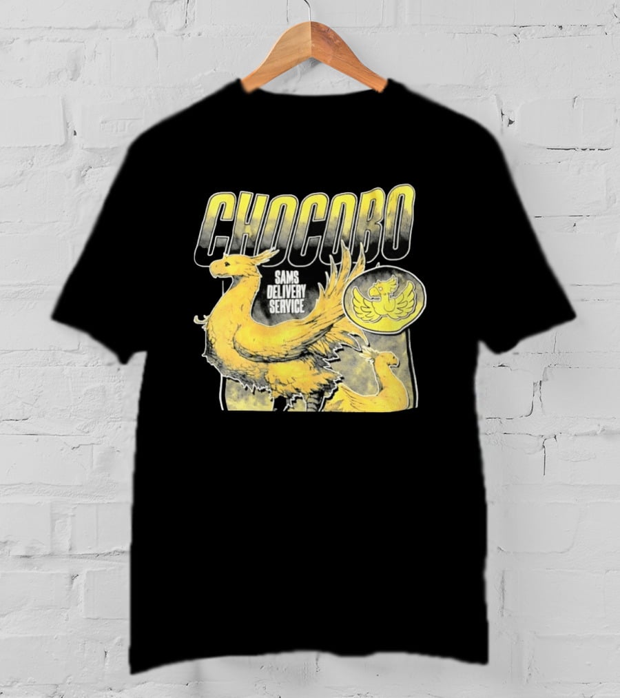 Chocobo Sams Delivery Service Final Fantasy Yellow Bird T-Shirt