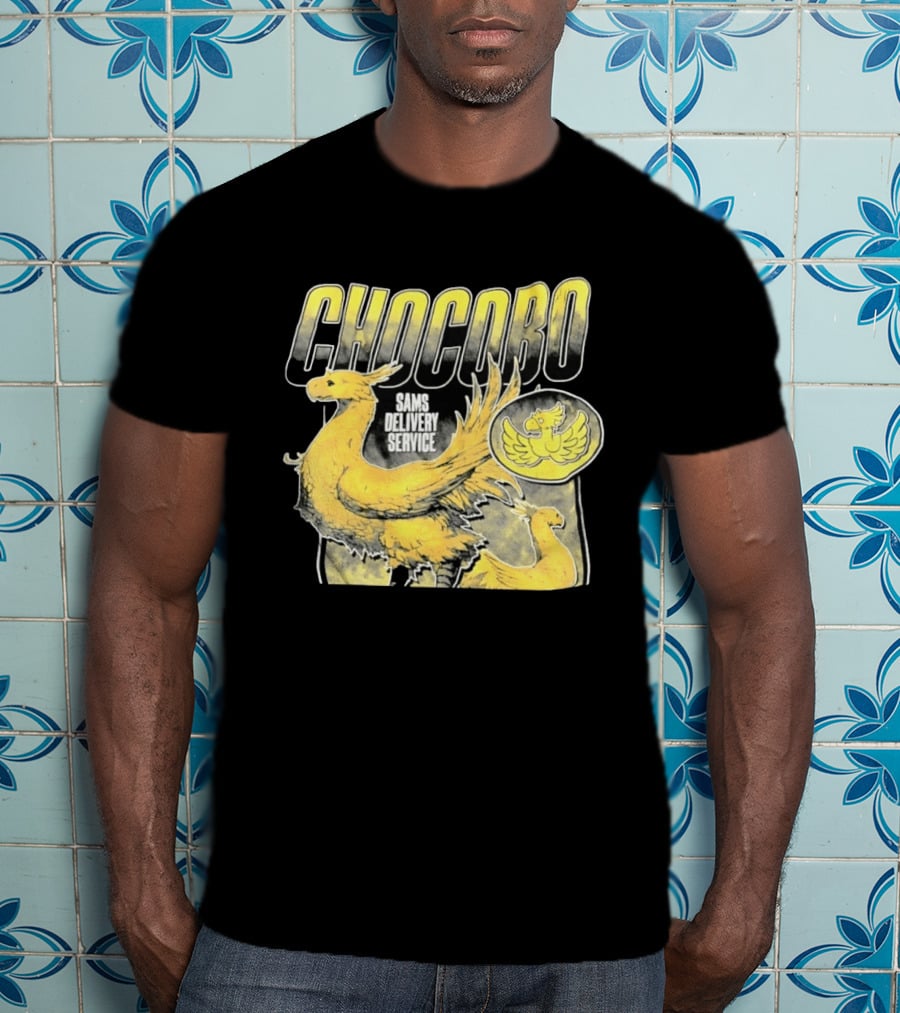 Chocobo Sams Delivery Service Final Fantasy Yellow Bird T-Shirt