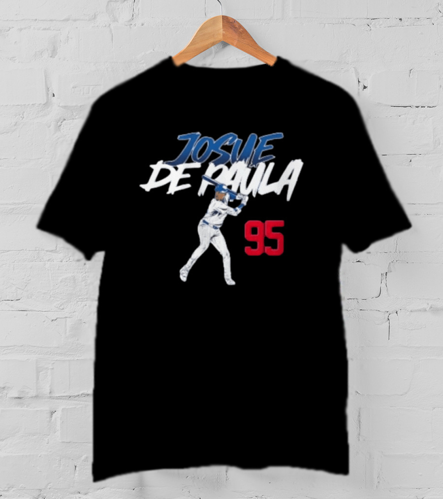 Josue De Paula 95 Dodgers Slugger Baseball Swing T-Shirt
