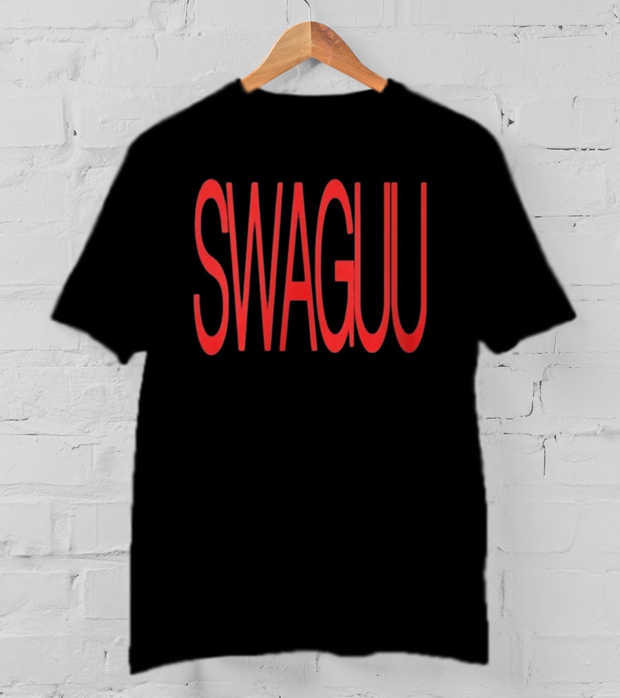 SWAGUU Slang Urban Streetwear Bold Red T-Shirt