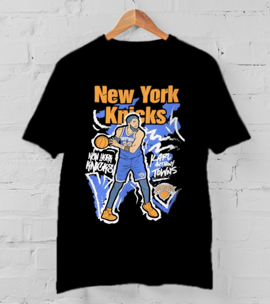 New York Knicks NBA Karl Anthony Towns Basketball T-Shirt