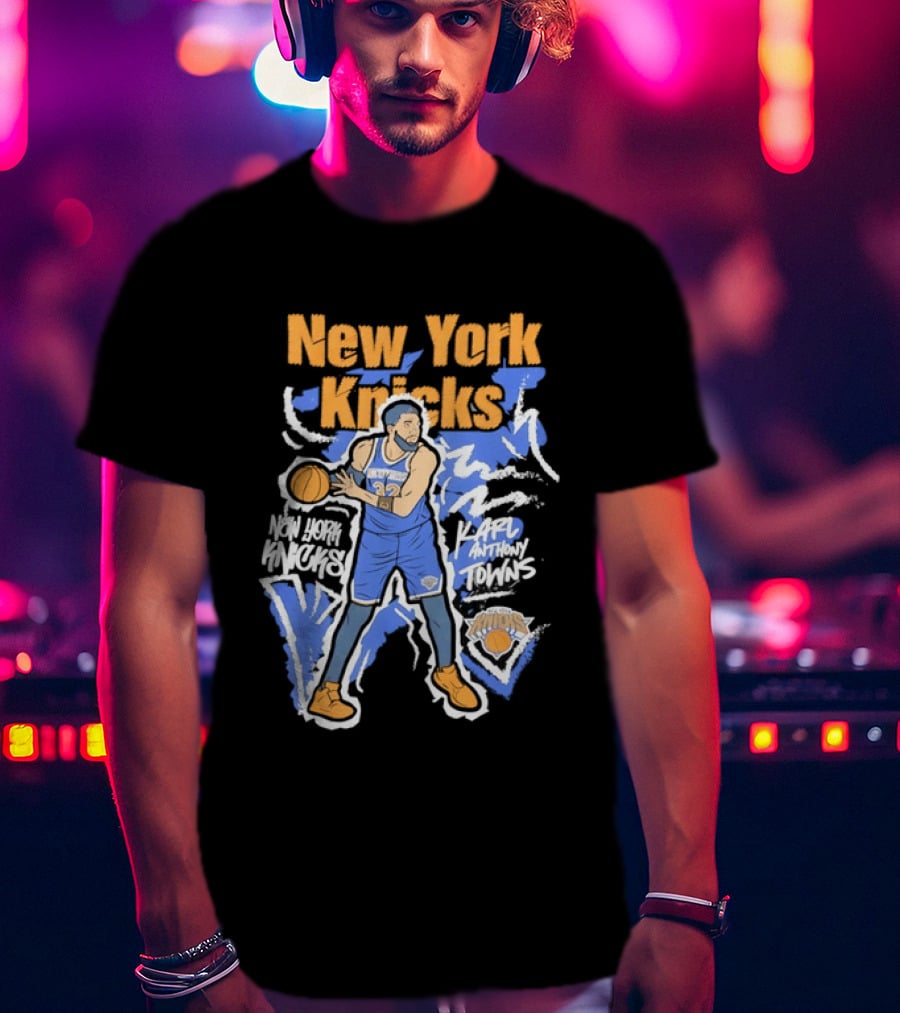 New York Knicks NBA Karl Anthony Towns Basketball T-Shirt