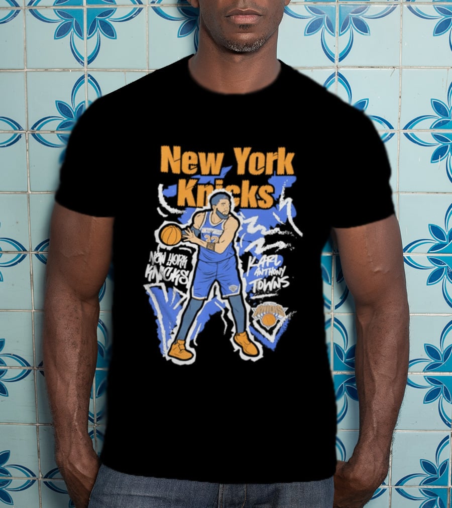 New York Knicks NBA Karl Anthony Towns Basketball T-Shirt