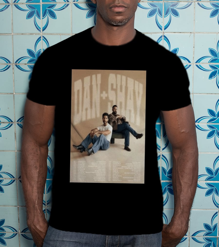 Dan + Shay 2026 Tour Dates Featuring North America Locations T-Shirt
