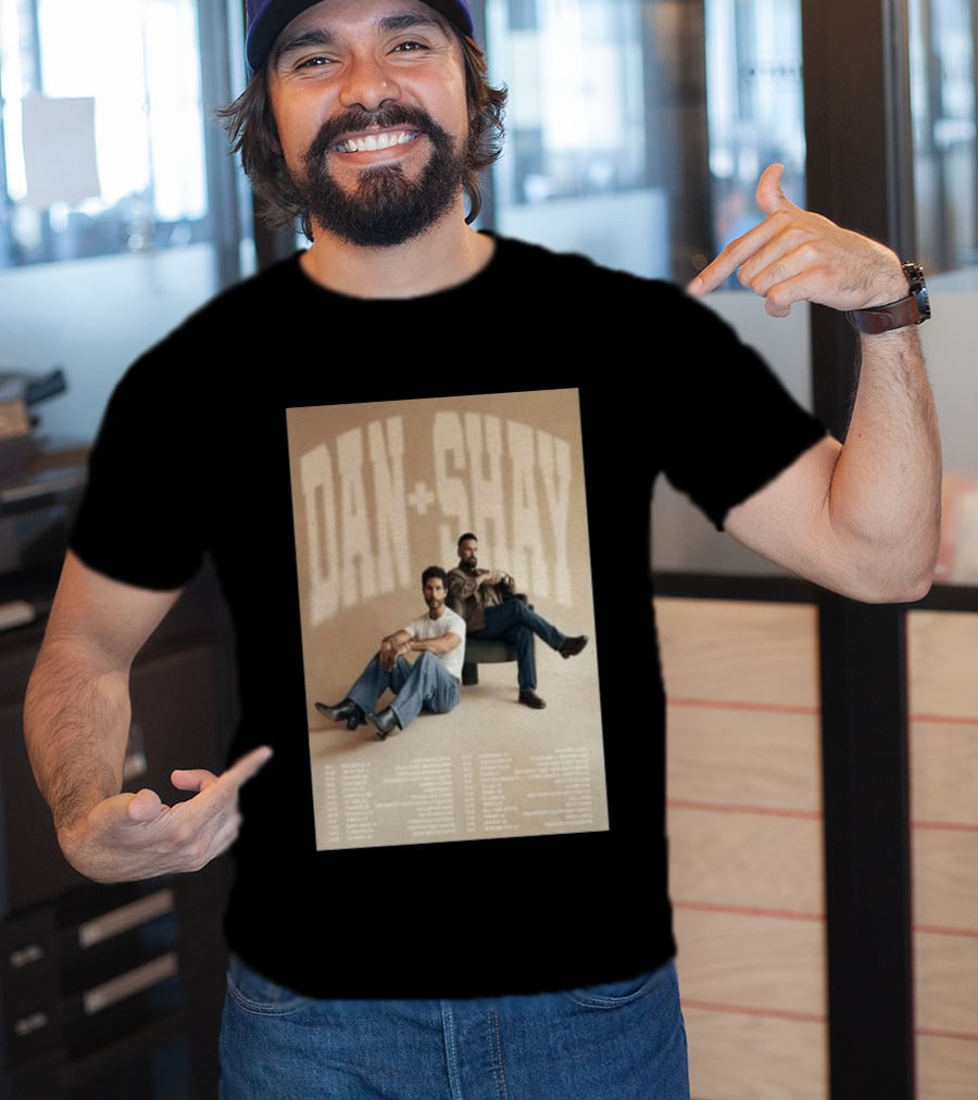 Dan + Shay 2026 Tour Dates Featuring North America Locations T-Shirt