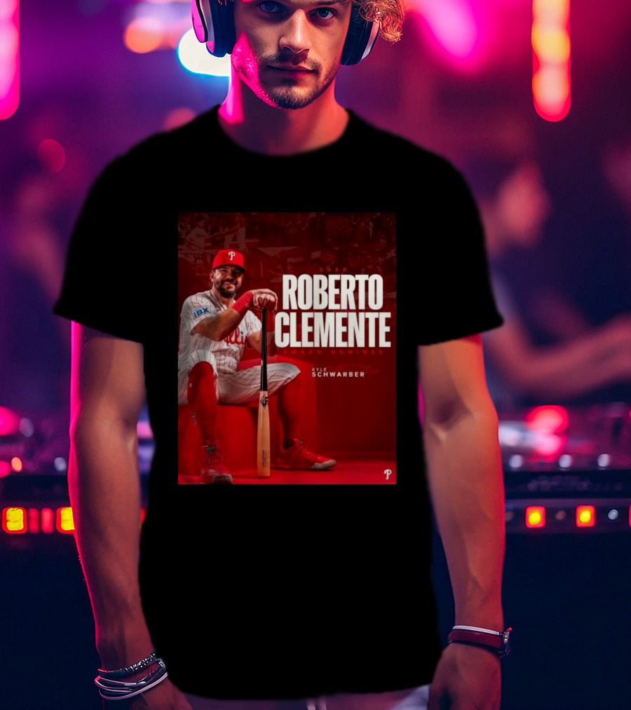 2026 Kyle Schwarber Roberto Clemente Award Nominee Phillies Baseball Recognition T-Shirt