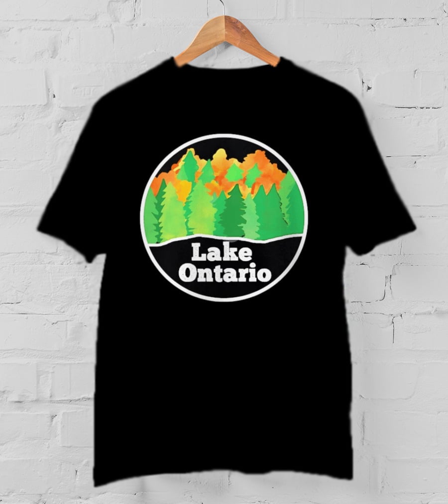 Lake Ontario Colorful Forest Landscape Nature Outdoors T-Shirt