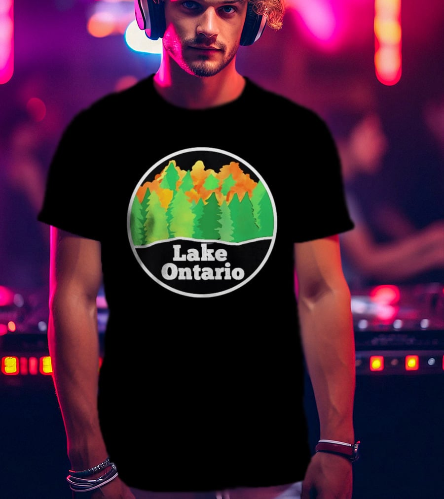 Lake Ontario Colorful Forest Landscape Nature Outdoors T-Shirt