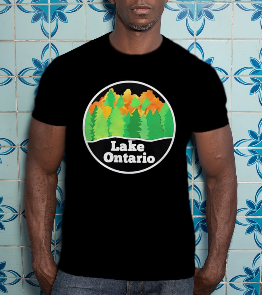 Lake Ontario Colorful Forest Landscape Nature Outdoors T-Shirt