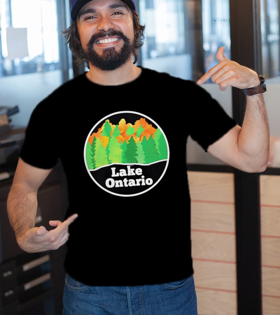 Lake Ontario Colorful Forest Landscape Nature Outdoors T-Shirt