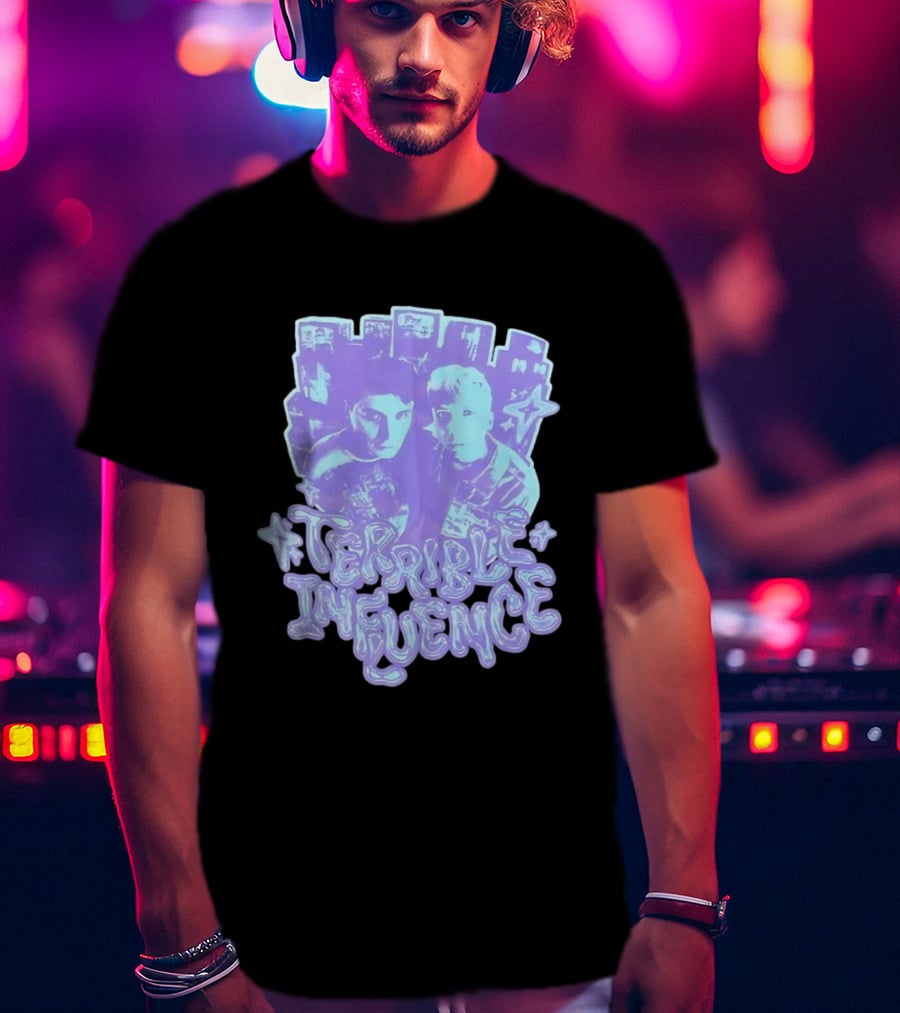 Terrible Influence Gerard Way Frank Iero Graphic Duo Purple T-Shirt