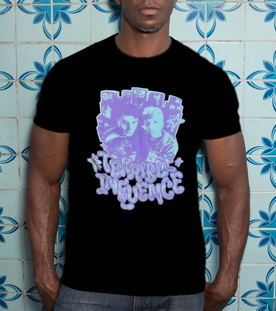 Terrible Influence Gerard Way Frank Iero Graphic Duo Purple T-Shirt