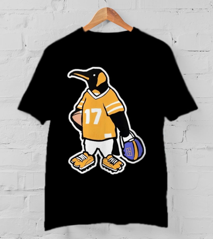 DNVR Number 17 Penguin In Denver Football Gear T-Shirt